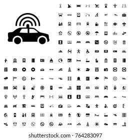 Police car icon illustration isolated vector sign symbol. airport icons set for web and mobile.