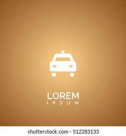 police car icon. police car logo