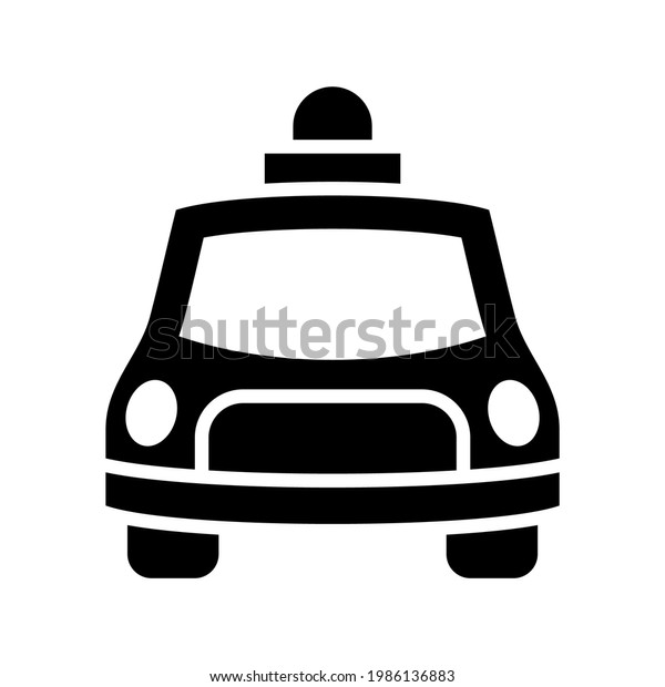 police car icon or
logo isolated sign symbol vector illustration - high quality black
style vector icons
