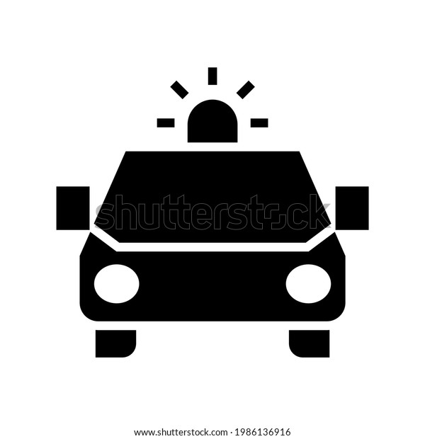 police car icon or\
logo isolated sign symbol vector illustration - high quality black\
style vector icons\
