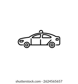 Police car icon. Simple police car icon for social media, app and web design. Vector illustration.