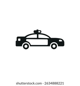 Police car icon. Simple police car icon for social media, app and web design. Vector illustration.
