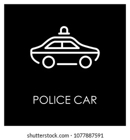police car icon vector