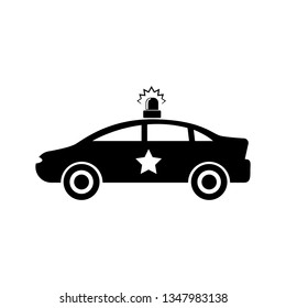 Police car icon. Vector.
