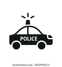 Police car icon vector design templates simple and modern concept