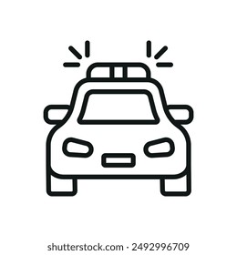 Police car icon vector design templates simple and modern concept