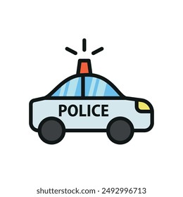 Police car icon vector design templates simple and modern concept