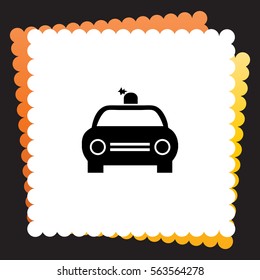Police Car  icon. Vector design. 