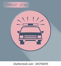 Police car icon vector eps10 illustration 