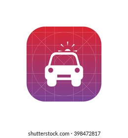police car icon. vector eps10 icon