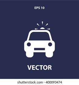 police car icon. vector eps10 icon

