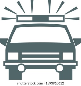 Police car icon. Vector illustration