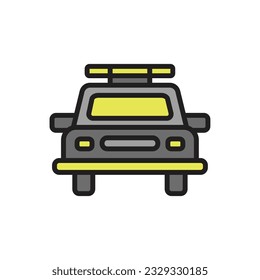 Police Car Icon Vector Illustration