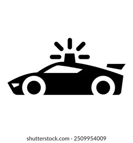 Police car icon vector illustration graphic design