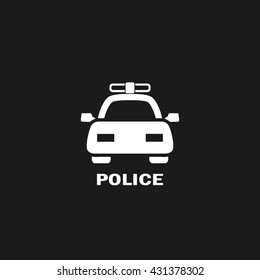 police car icon vector illustration eps10