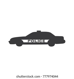 Police car icon, vector illustration design. Police collection.