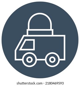 Police car, illustration, vector on a white background.