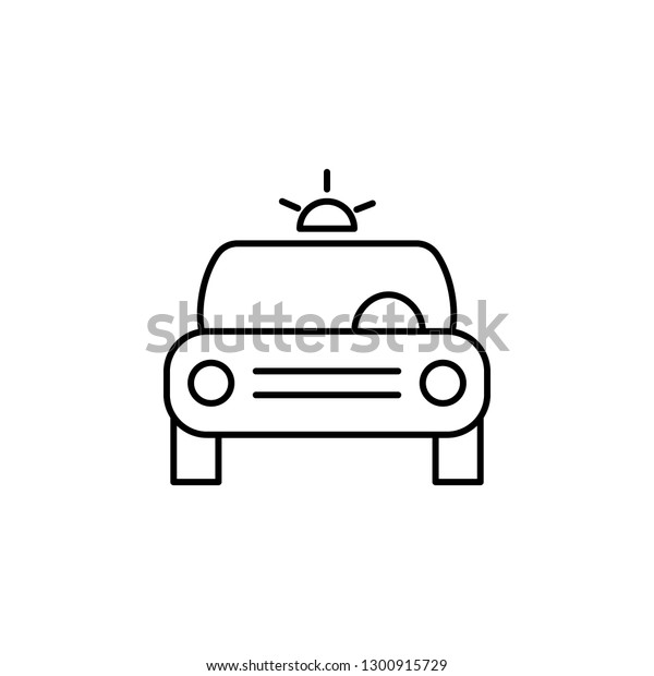 police, car, light icon. Can be used for web, logo,\
mobile app, UI, UX