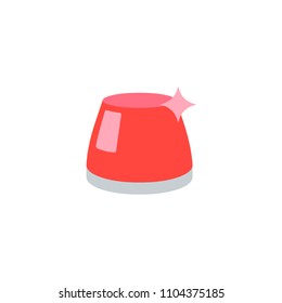 Police car light vector flat icon