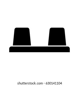 police car lights icon