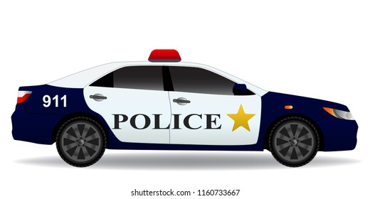 Cartoon Police Car Images Stock Photos Vectors Shutterstock