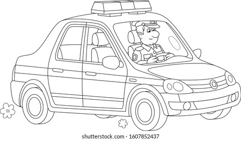 556 Policeman Coloring Page Images, Stock Photos & Vectors | Shutterstock