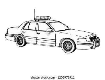 police car vector