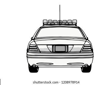 police car vector