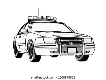 police car vector