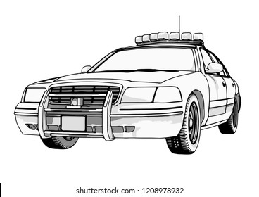 police car vector