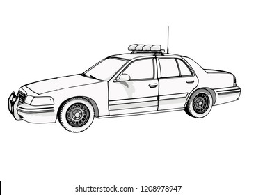 police car vector