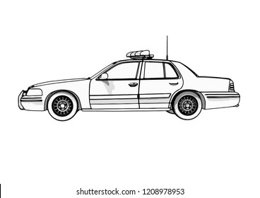 police car vector