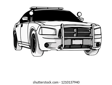 police car vector