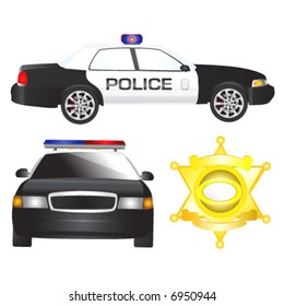 police car vector