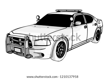 police car vector