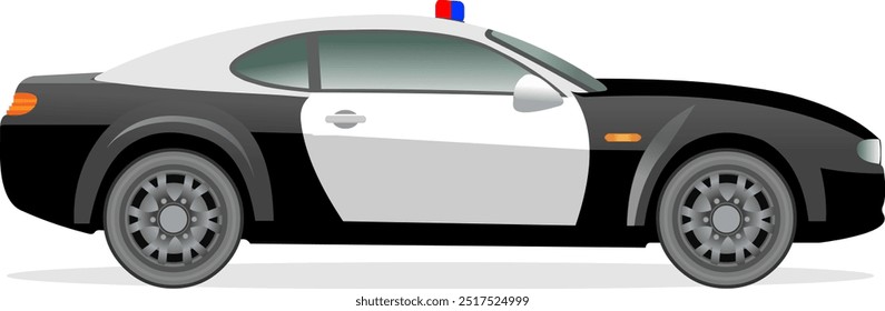 Police Car Vector, Cartoon Police Car