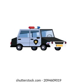 Police Car Vector Design. 