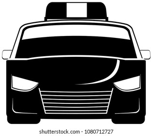 Police car vector icon