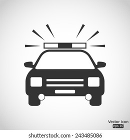 police car vector icon