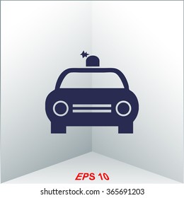 Police Car vector icon