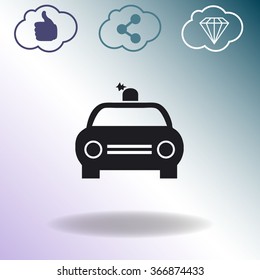 Police Car vector icon