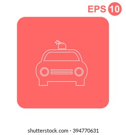 Police Car vector icon