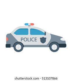 Police Car Vector Icon