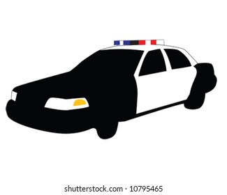 Police Car Vector Illustration