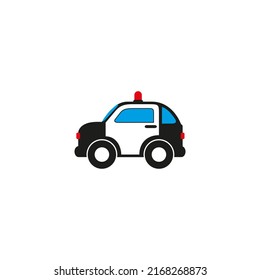 Police car vector illustration for icons, symbols or logos. police car flat design