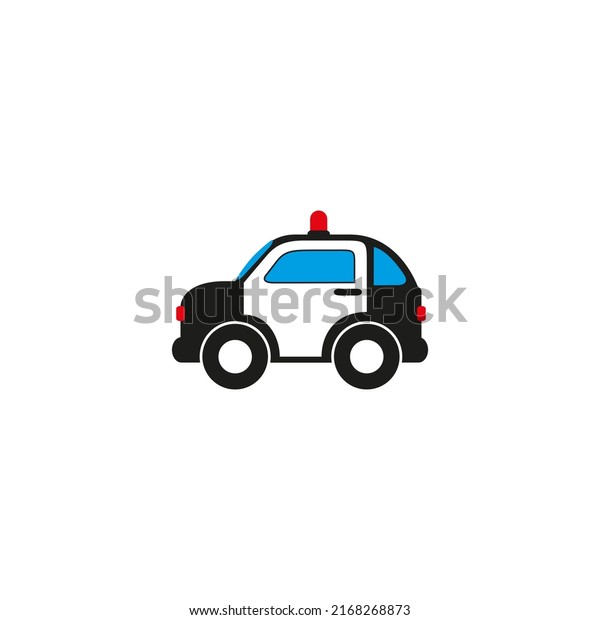 Police car vector illustration for icons,\
symbols or logos. police car flat\
design