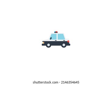 Police Car Vector Isolated Emoticon Police Stock Vector (Royalty Free ...