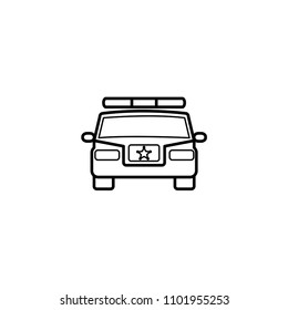 police, police car vector template