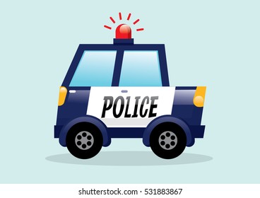 police car vector/illustration