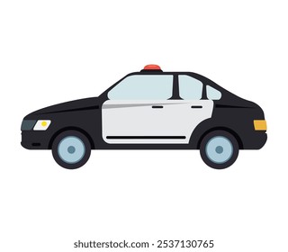 police car vehicle isolated icon